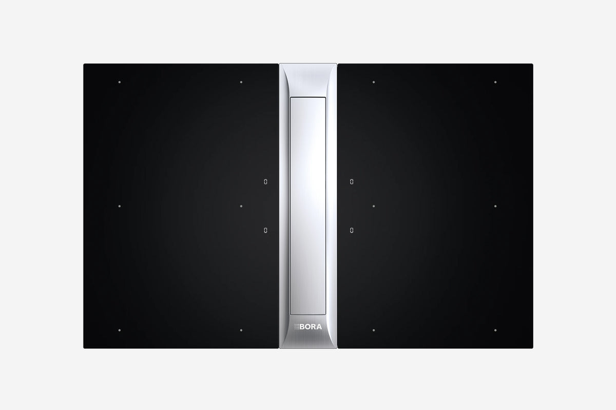 BORA Professional 3.0 Surface Induction Rough Hob Set PKAS3FIR - hero shot, matt configured hob set, top-down view