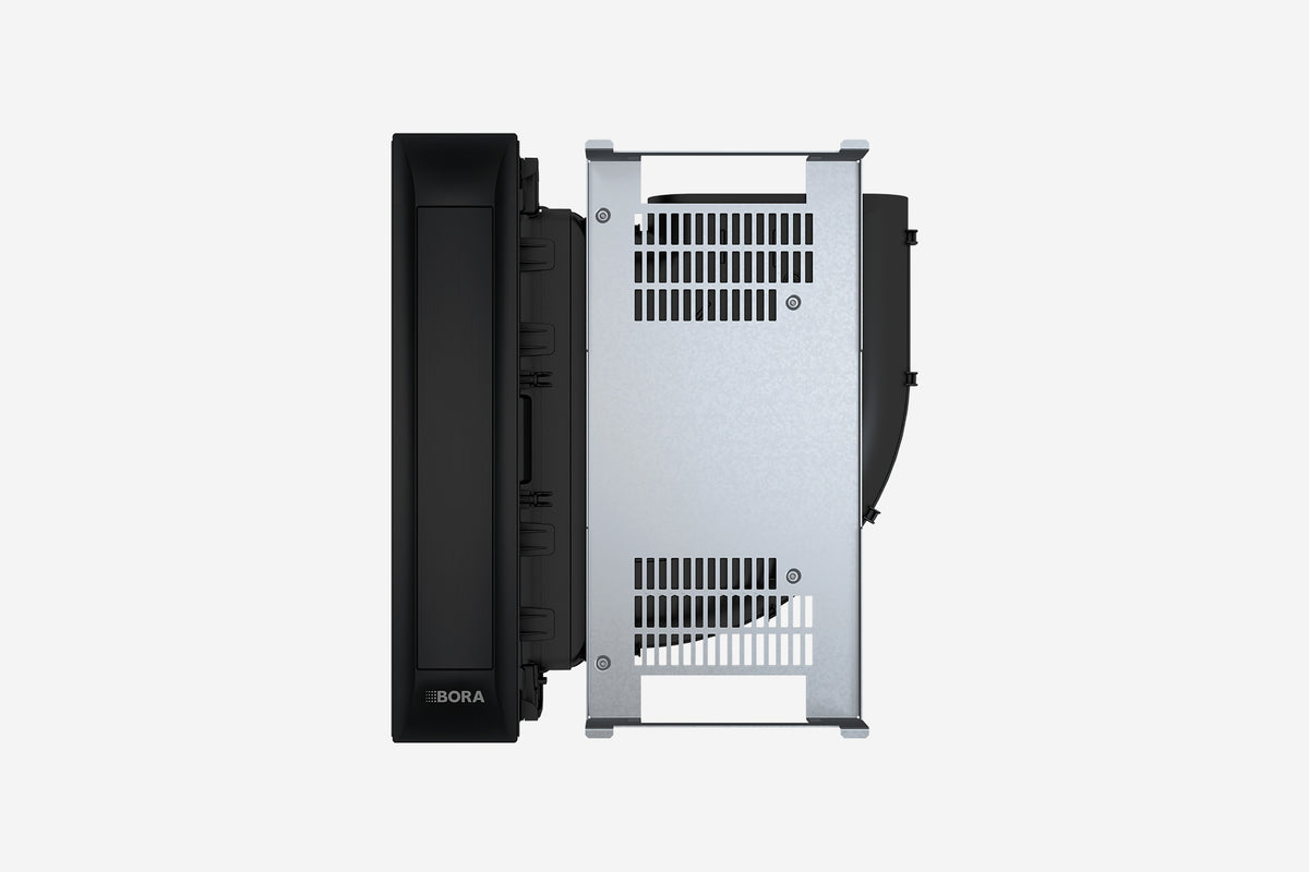 BORA Professional 3.0 Cooktop Extractor All Black PKA3AB - hero shot, all-black extractor module, top-down view