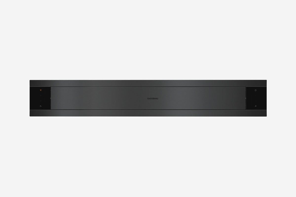 Gaggenau 200 Series Downdraft Extractor AL200180 - in-use shot with extraction active above hob