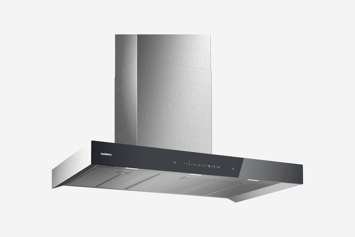 Gaggenau 200 Series Wall-mounted Extractor Hood AW240191 90cm in Gaggenau Anthracite - hero product shot, front view
