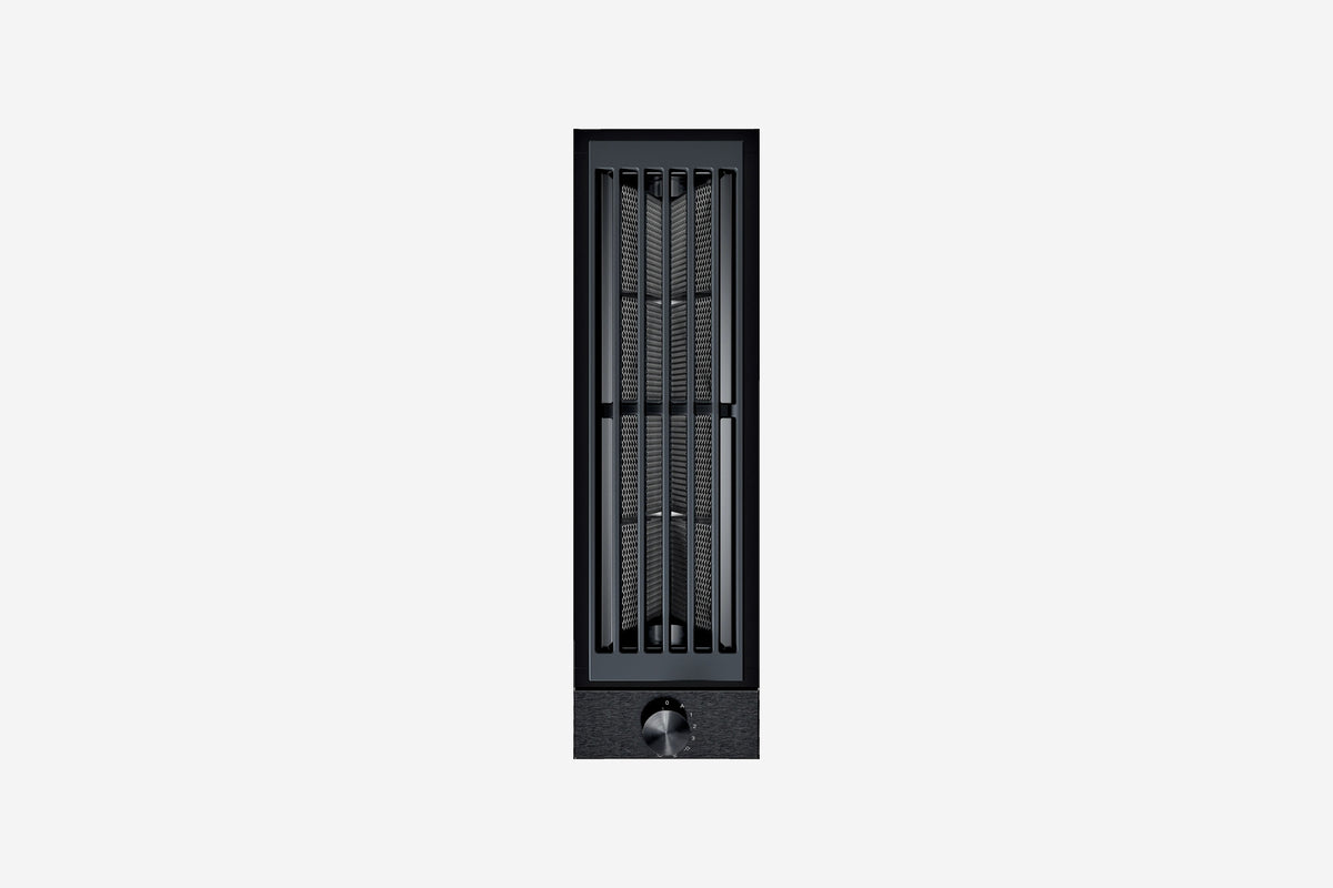 Gaggenau 200 Series Vario Downdraft Extractor VL200120 15cm in black aluminium - hero product shot, module top view
