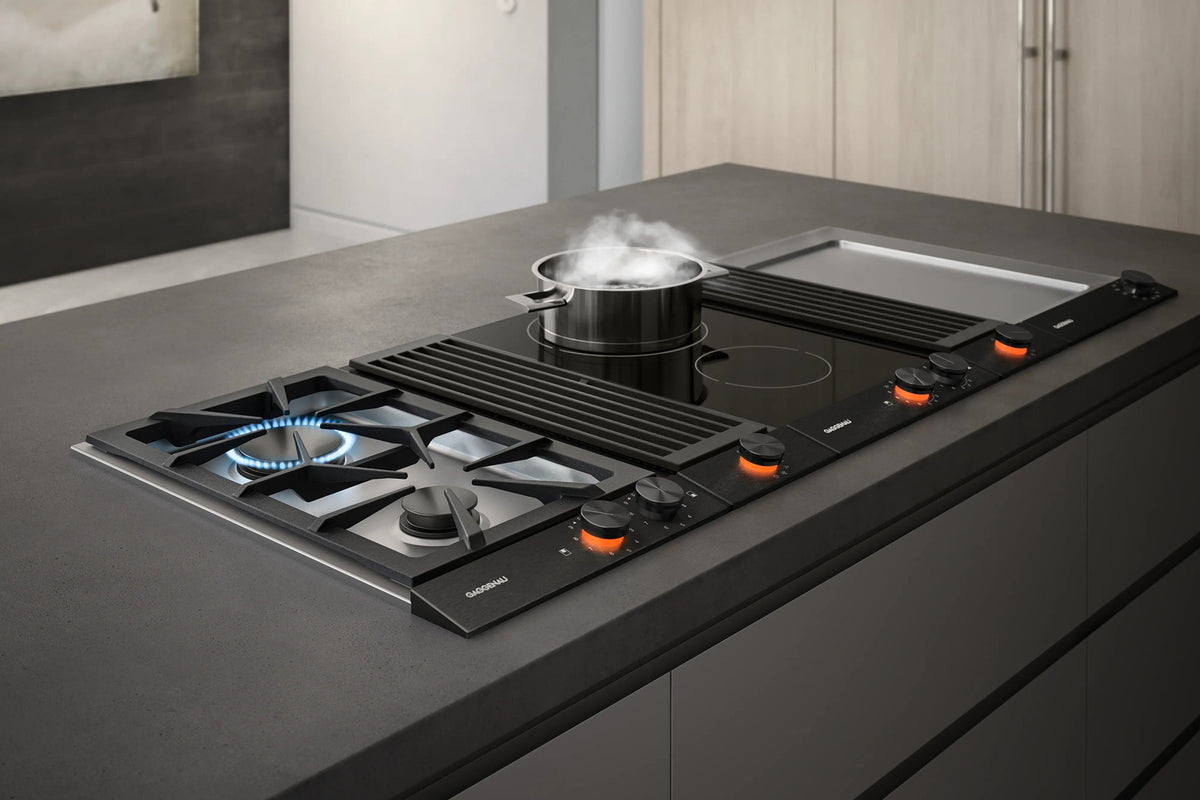 Gaggenau 200 Series Vario Downdraft Extractor VL200120 - lifestyle kitchen installation shot