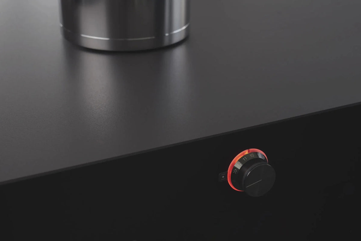Gaggenau 400 Series Built-under Induction Cooktop CU428100 - close-up of induction zone and touch controls