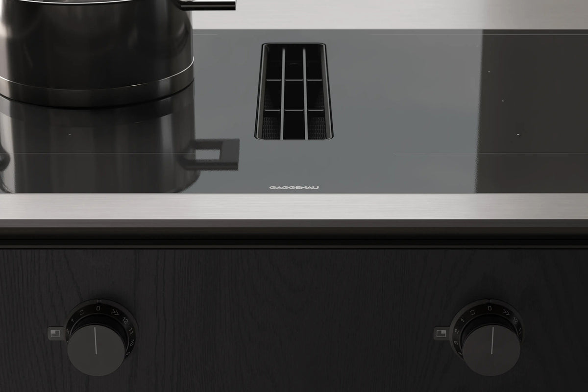 Gaggenau 400 Series Venting Flex Induction Cooktop CV482105 - lifestyle kitchen installation shot