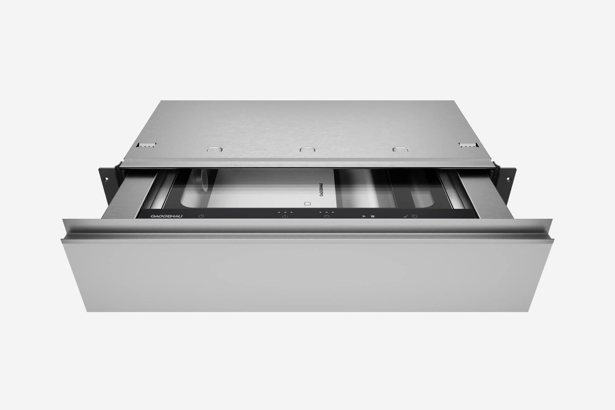Gaggenau Expressive Series Fully Integrated Vacuum Drawer GV051190 14cm - hero product shot, flush panel closed front view