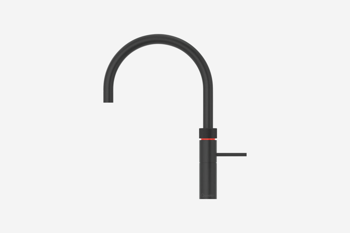 Quooker Fusion round boiling water tap in black