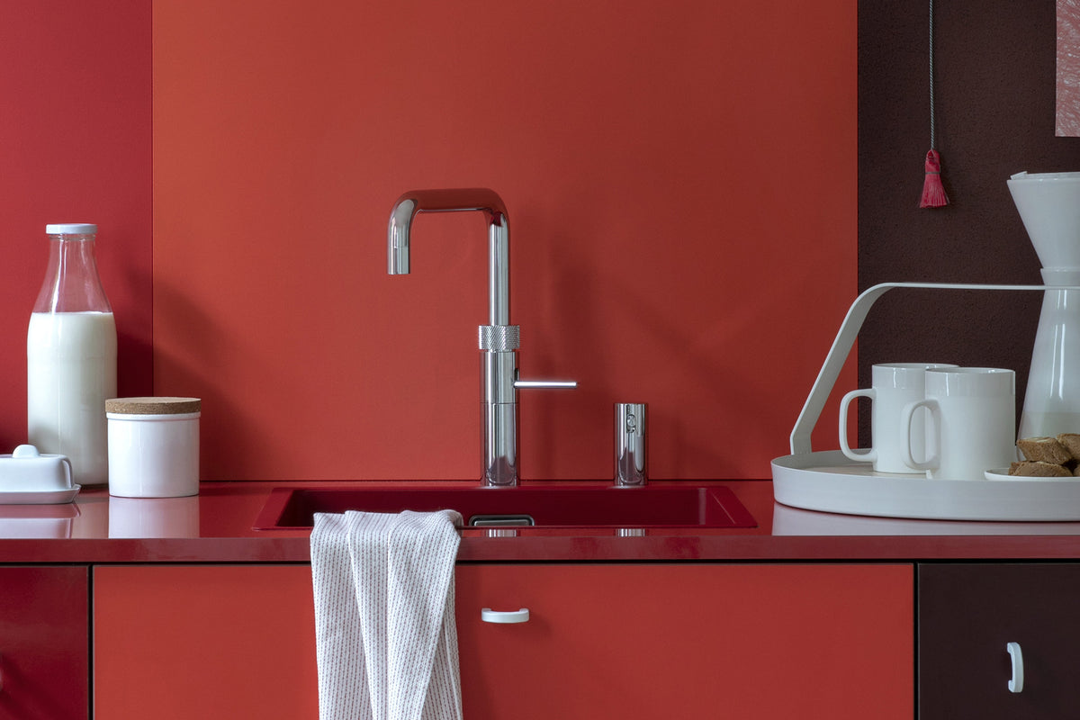 Quooker Fusion square boiling water tap in chrome