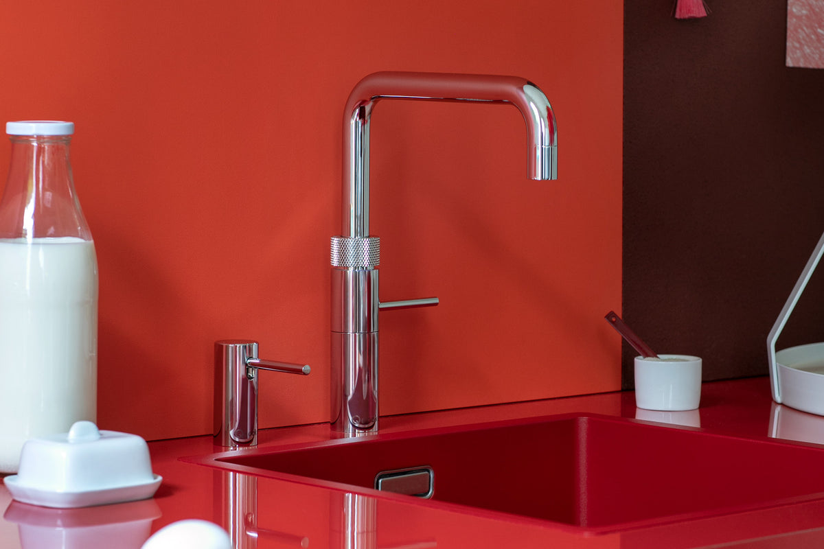 Quooker Fusion square boiling water tap in chrome