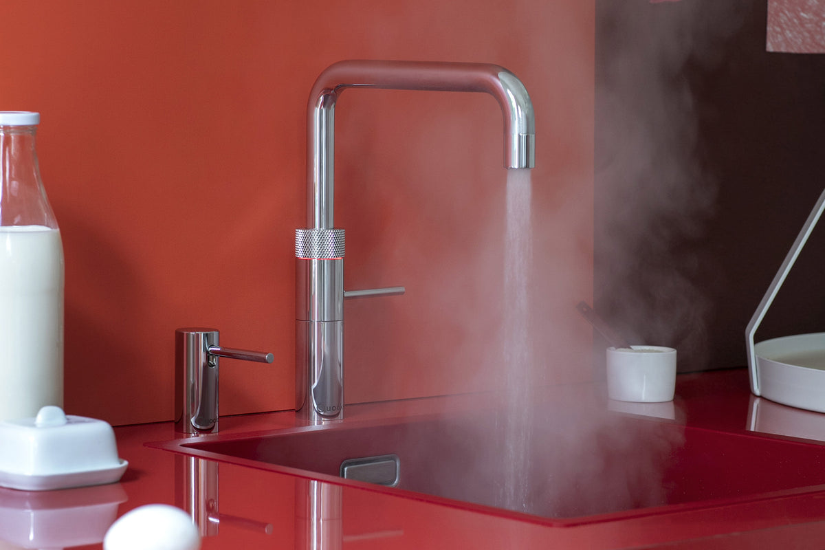 Quooker Fusion square boiling water tap in chrome