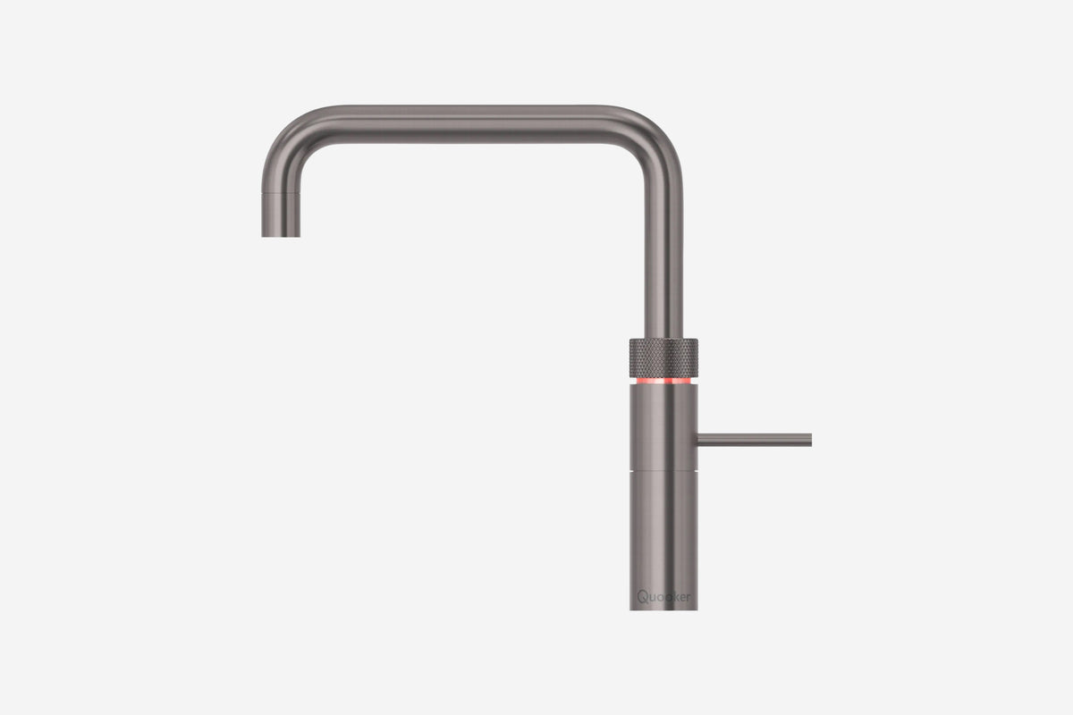 Quooker Fusion square boiling water tap in gunmetal
