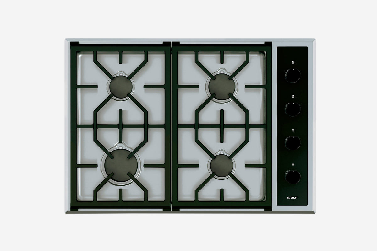Wolf Transitional 76 cm 4 burner gas hob