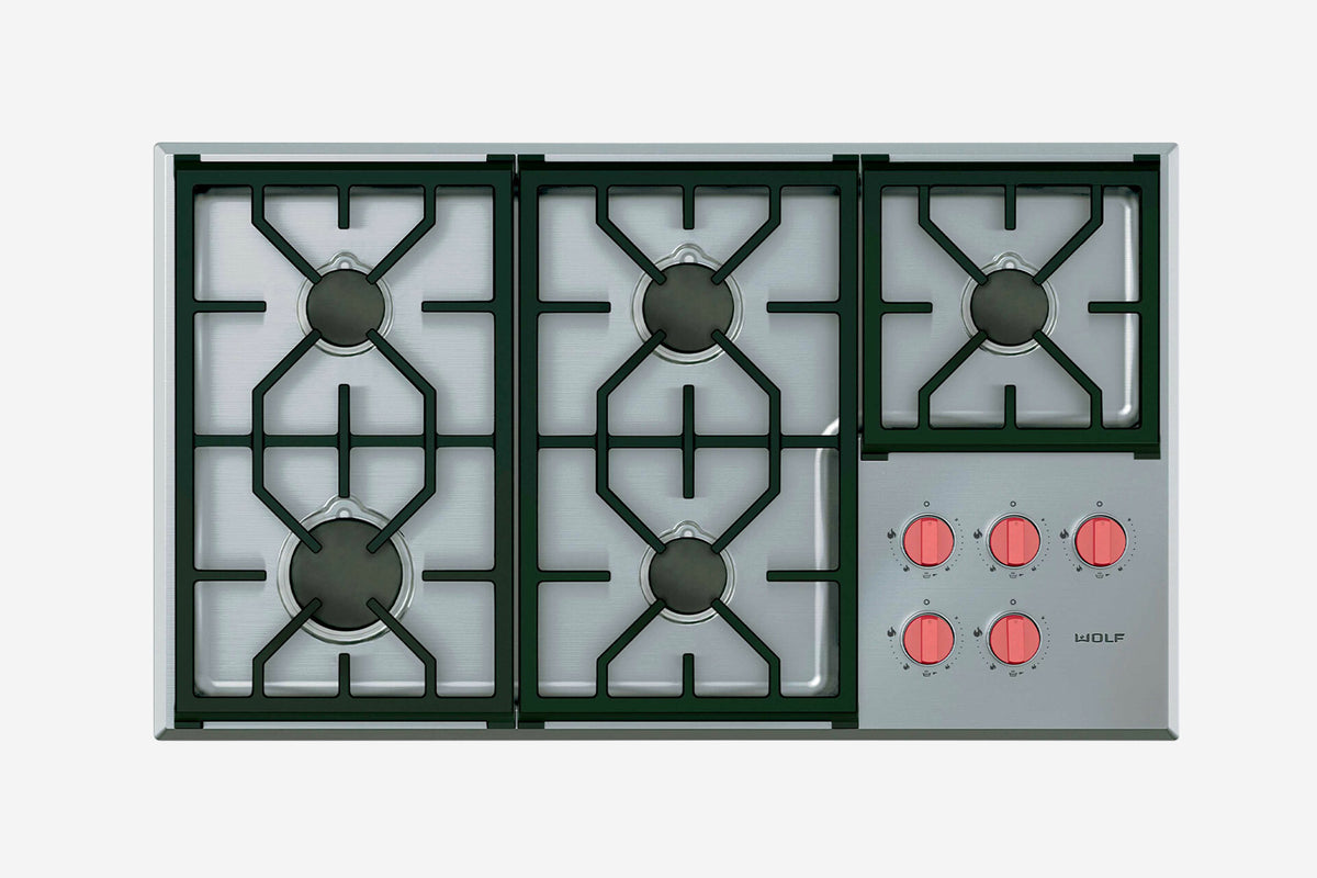 Wolf Professional 91 cm 5 burner gas hob