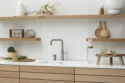 Quooker Fusion square boiling water tap in stainless steel