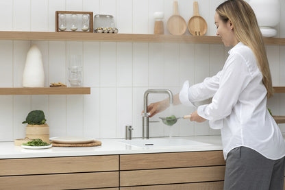 Quooker Fusion square boiling water tap in stainless steel