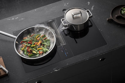 BORA Classic 2.0 Surface Induction Hob Set CKA2FI - angled view showing induction and extractor modules