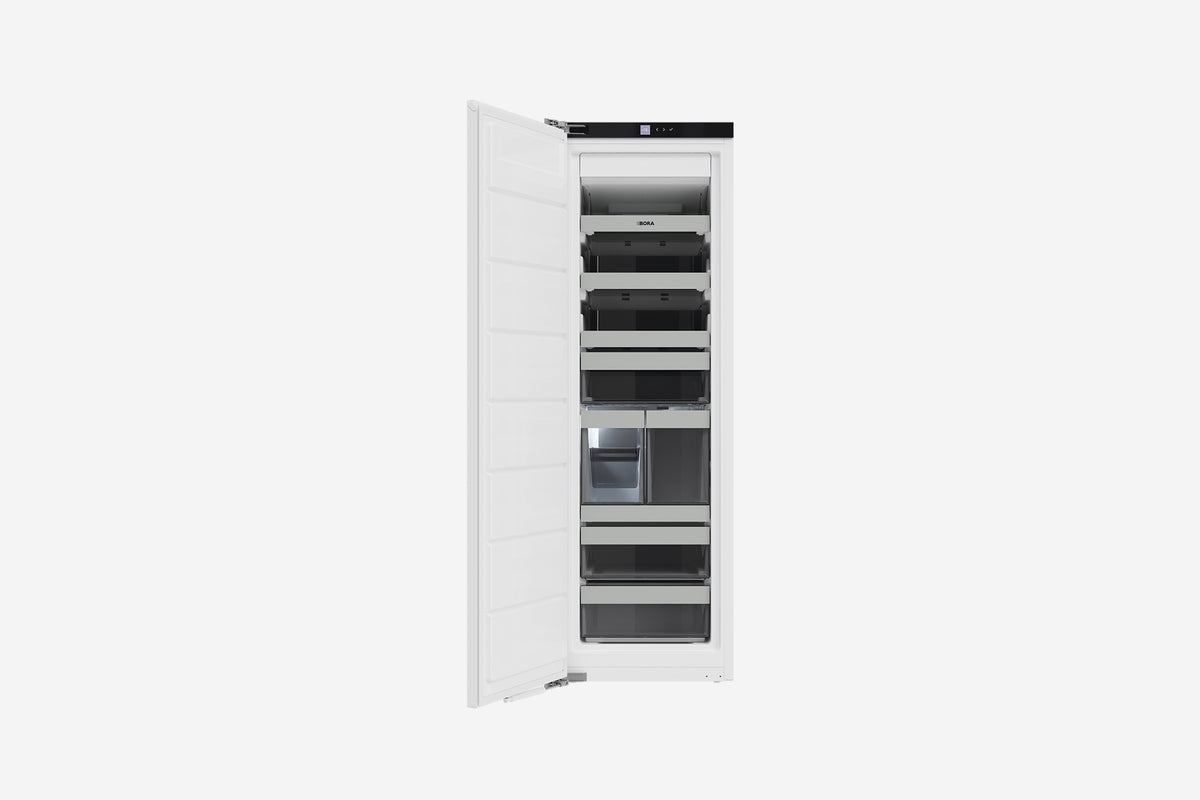 BORA Freeze 56cm Freezer F178GW - hero product shot, integrated full-height freezer column, front view