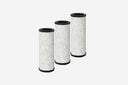 BORA Classic Professional Replacement Air Purification Box 3 Set ULB3AS - hero product shot, three filter boxes on white background