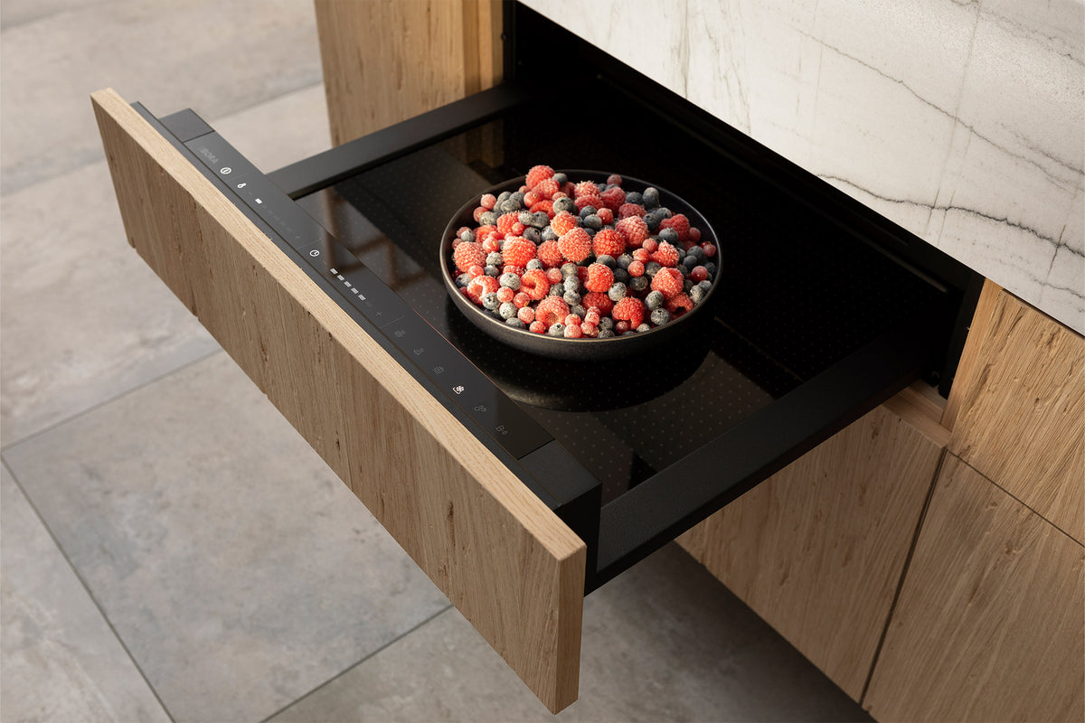 BORA 14cm Multi-Drawer MS140 - lifestyle kitchen installation shot, integrated into cabinetry