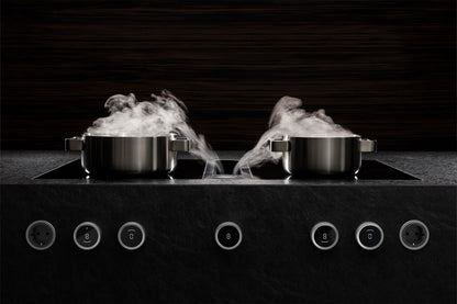 BORA Professional 3.0 HiLight Hob Set PKAS3HL - angled view showing HiLight ceramic and extractor configuration