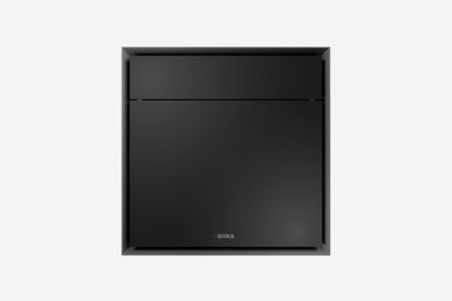 BORA X BO Built-in Steam Oven XBO - hero product shot, black glass front, stainless handle