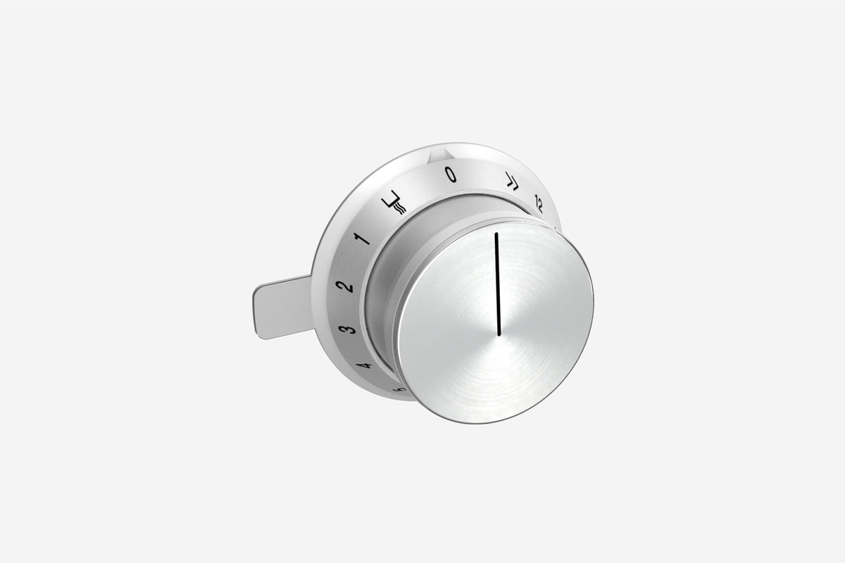 Gaggenau Control Knob Set CKU410010 stainless steel, set of 1 for built-under induction cooktops - hero product shot on white background