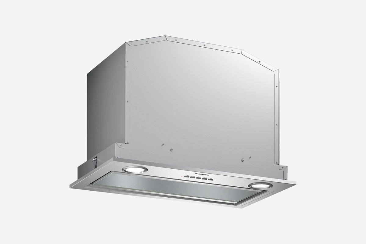 Gaggenau 200 Series Canopy Extractor AC200161 60cm in stainless steel - hero product shot, canopy hood front view