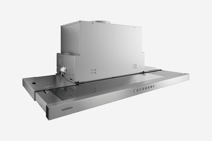 Gaggenau 200 Series Flat Kitchen Extractor Hood AF210192 90cm in stainless steel - hero product shot, flat profile front view