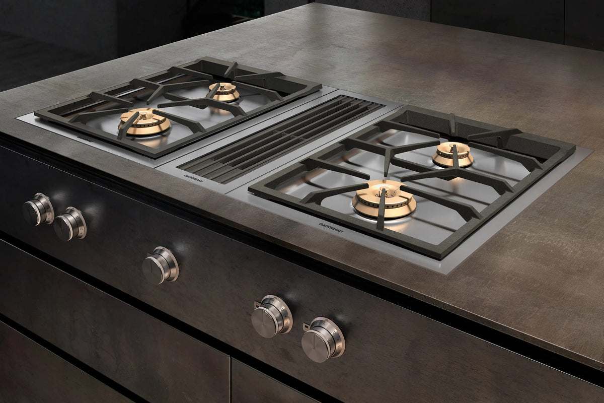 Gaggenau 400 Series Vario Downdraft Extractor VL414115 - lifestyle kitchen installation shot