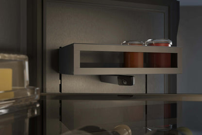 Gaggenau Expressive Series Vario French Door Fridge-Freezer RVY497190 - freezer drawer open showing frozen food storage