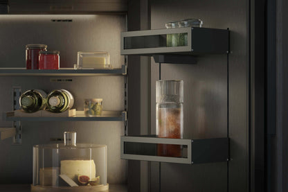 Gaggenau Expressive Series Vario French Door Fridge-Freezer RVY497190 - overhead lifestyle shot in luxury kitchen