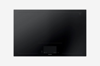 Gaggenau 400 Series Full Surface Induction Cooktop CX482101 80cm - hero product shot, seamless black glass surface, top-down view