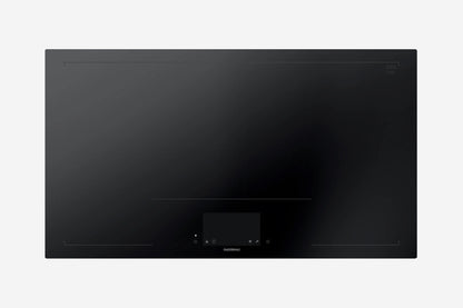 Gaggenau 400 Series Full Surface Induction Cooktop CX492101 90cm - hero product shot, seamless black glass surface, top-down view