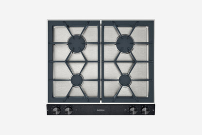 Gaggenau 200 Series Vario 4 Burner Gas Cooktop VG264220 60cm - hero product shot, cast grates top-down view
