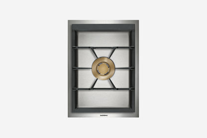 Gaggenau 400 Series Vario Single Burner Wok Gas Cooktop VG415215 38cm - hero product shot, wok burner module, top-down view