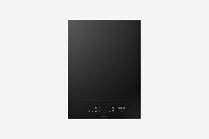 Gaggenau 400 Series Vario Flex Induction Cooktop VI422105 38cm - hero product shot, black glass module, top-down view