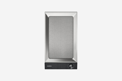 Gaggenau 200 Series Vario Teppan Yaki Cooktop VP230120 28cm - hero product shot, compact steel grill module, top-down view