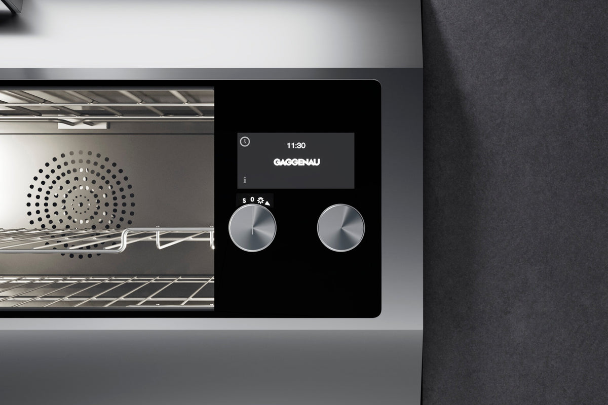 Gaggenau 90cm Built-in Oven EB333111 - close-up of touch display control panel