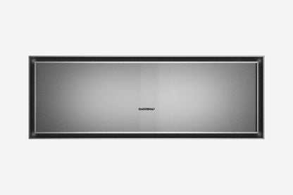 Gaggenau Expressive Series Warming Drawer GW453120 21cm in stainless steel - hero product shot, closed drawer front view