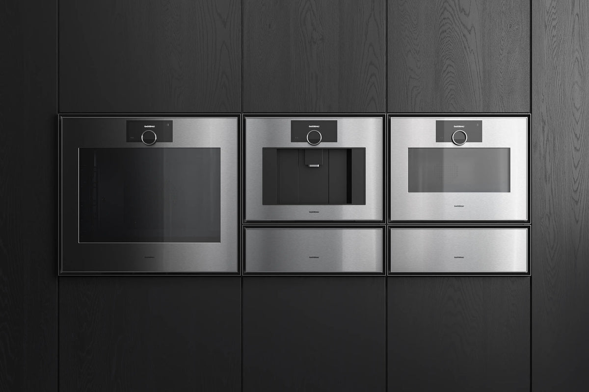 Gaggenau Expressive Series Warming Drawer GW453120 - drawer open showing interior and rack
