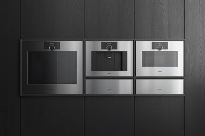 Gaggenau Expressive Series Warming Drawer GW453120 - drawer open showing interior and rack