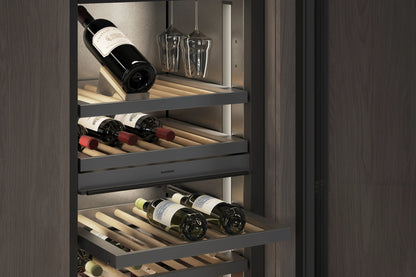 Gaggenau Expressive Series Vario Wine Climate Cabinet RVW417170 - lifestyle kitchen installation shot