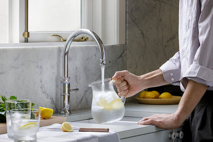 Quooker Classic Fusion round boiling water tap in chrome