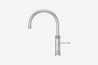 Quooker Classic Fusion round boiling water tap in stainless steel