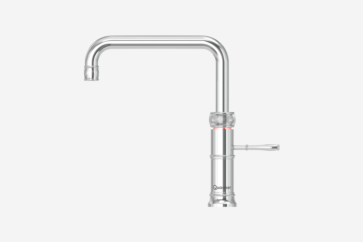 Quooker Classic Fusion square boiling water tap in chrome