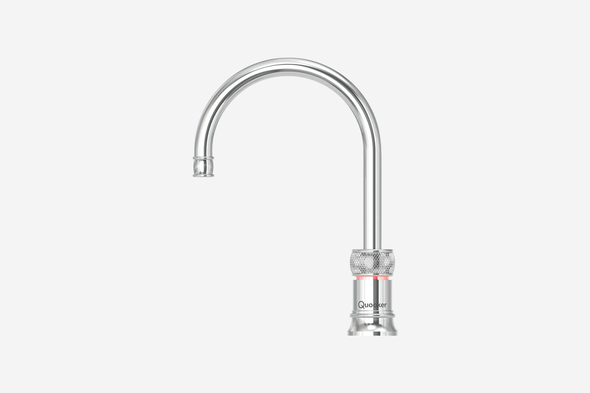 Quooker Classic Nordic round boiling water tap in chrome