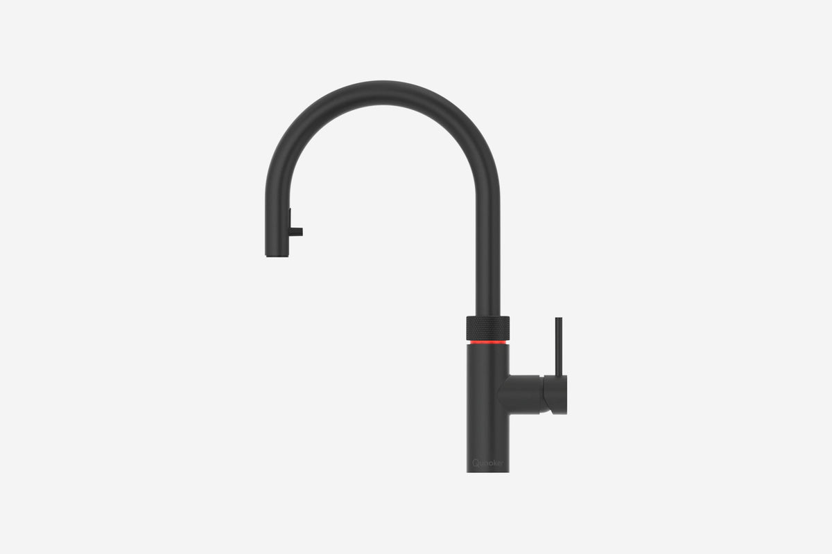 Quooker Flex round boiling water tap in black