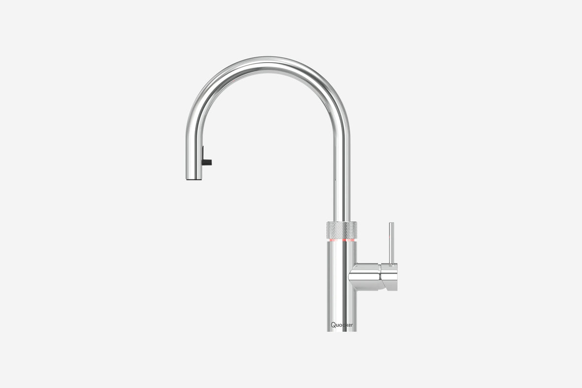 Quooker Flex round boiling water tap in chrome