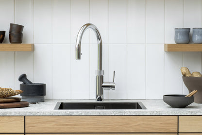 Quooker Flex round boiling water tap in chrome