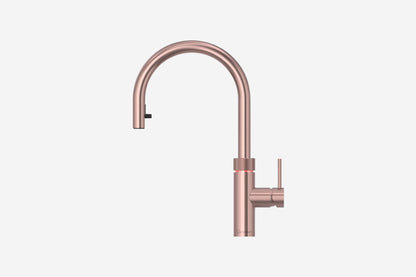 Quooker Flex round boiling water tap in rose copper