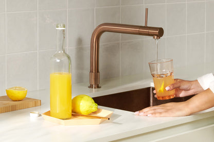 Quooker Front boiling water tap in rose copper